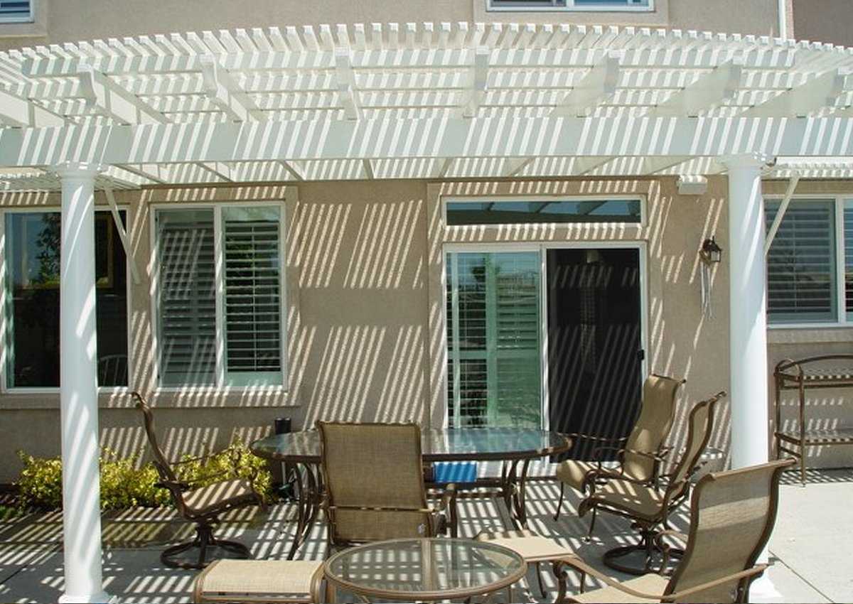 Custom Lattice Patio Cover photo